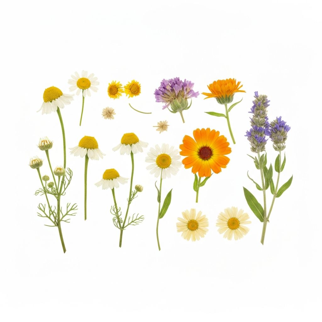 Dried medicinal flowers